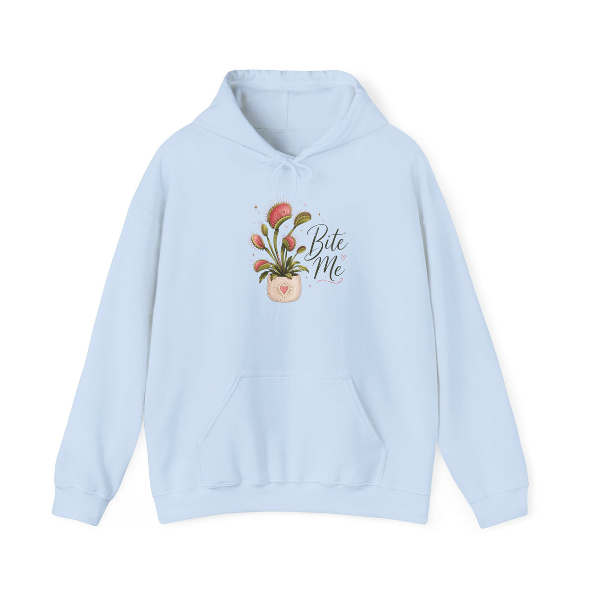 Bite Me Potted Plant Hoodie | Cute Botanical Illustration