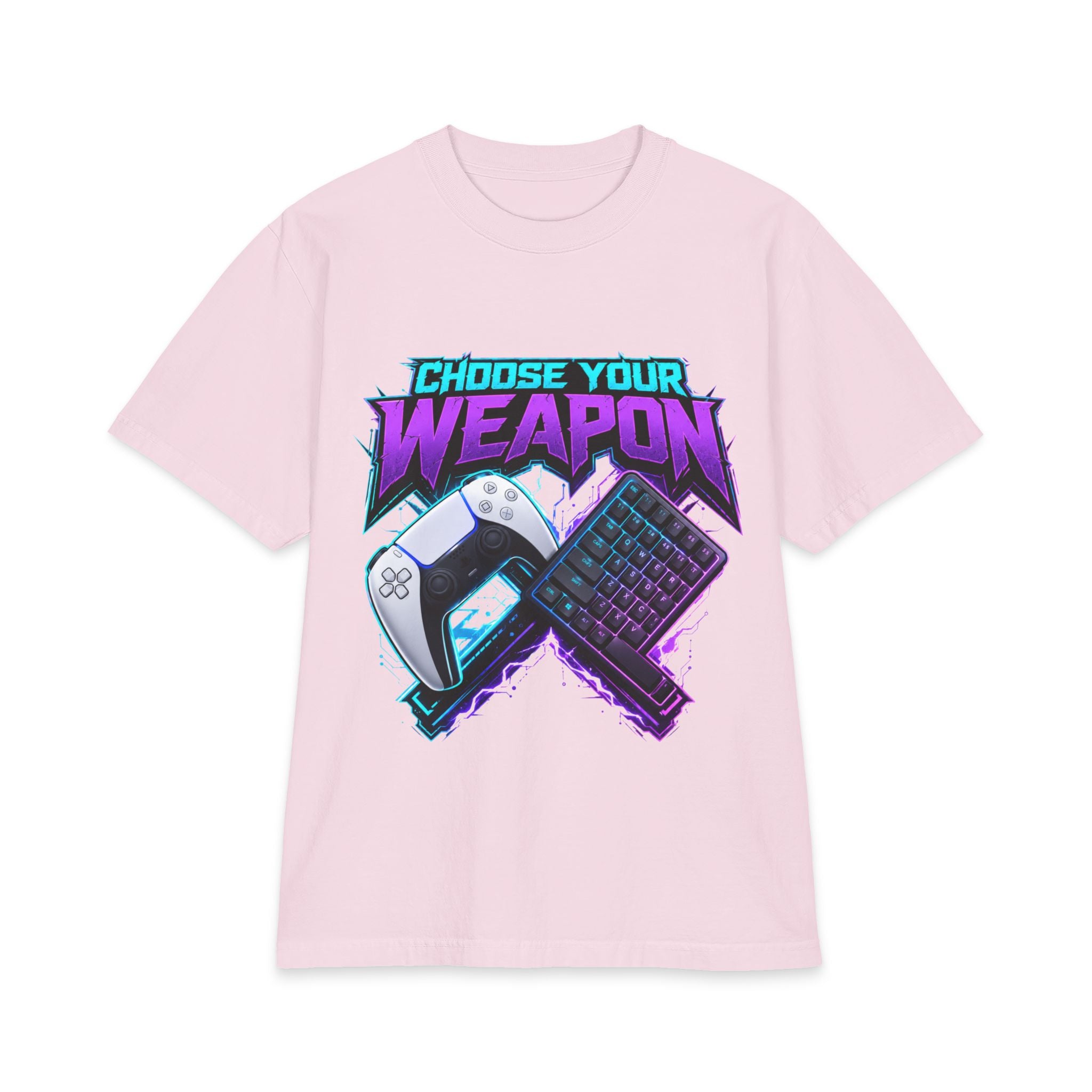 Choose Your Weapon controller and keyboard T-Shirt | Gamer graphic tee