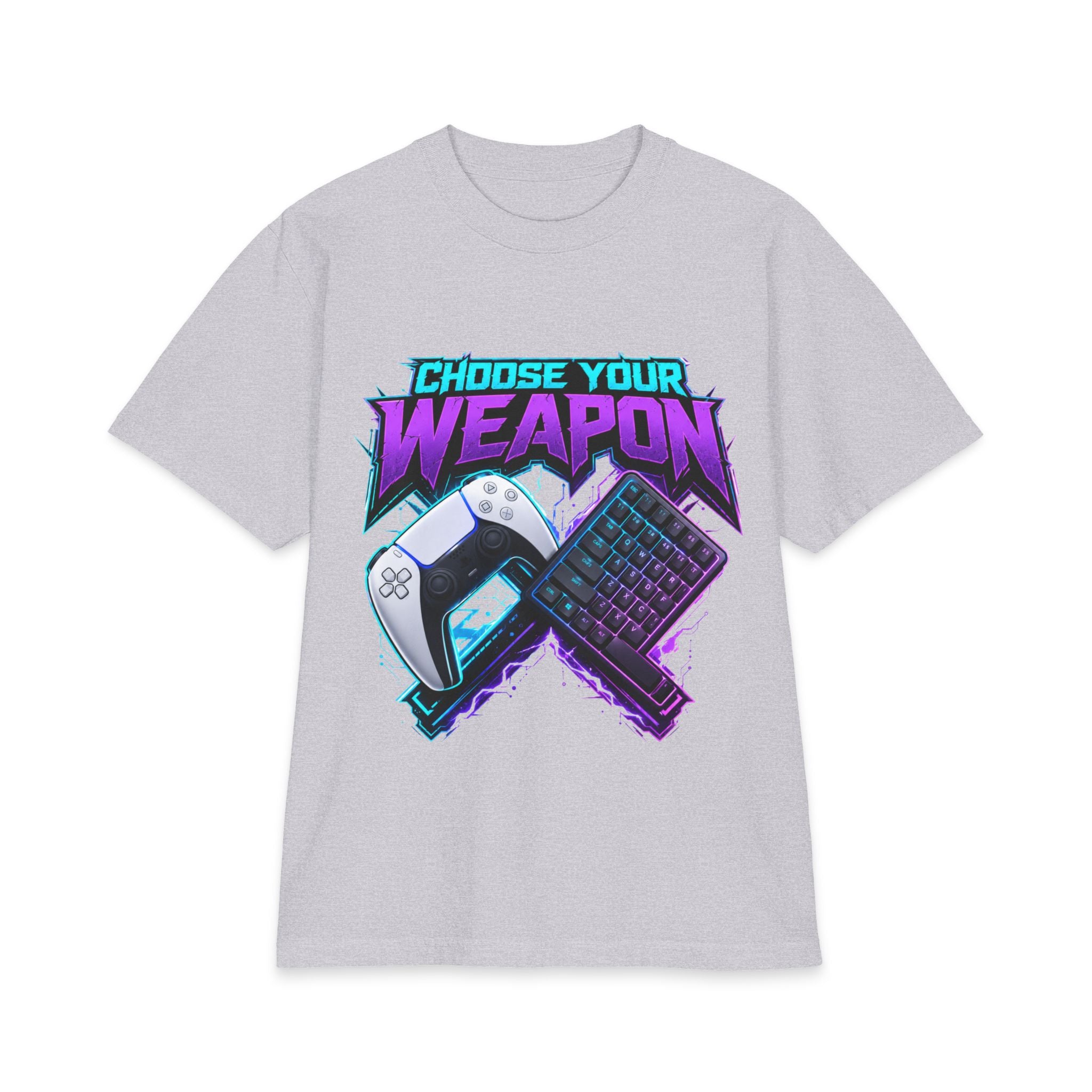 Choose Your Weapon controller and keyboard T-Shirt | Gamer graphic tee