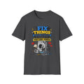 I Fix Things After Watching Three YouTube Videos T-Shirt | Funny Repair Tech Tee