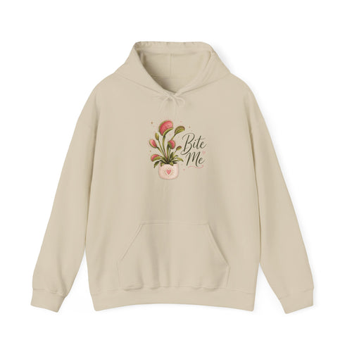 Bite Me Potted Plant Hoodie | Cute Botanical Illustration