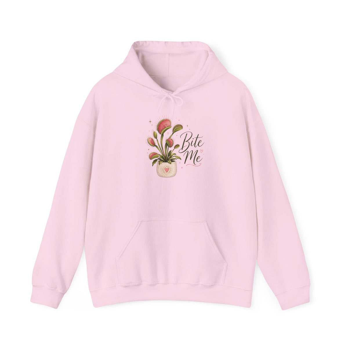 Bite Me Potted Plant Hoodie | Cute Botanical Illustration